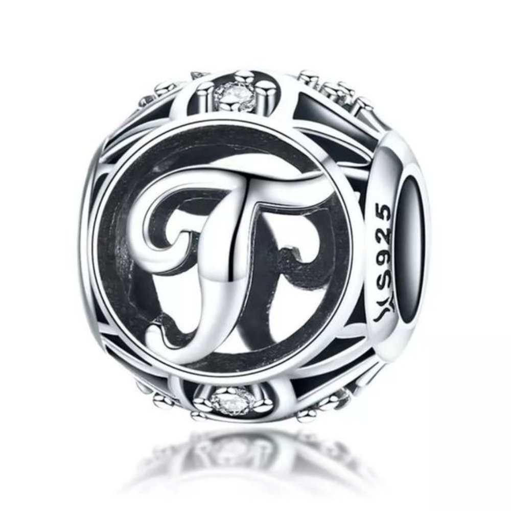 925 Sterling Silver?T Charm